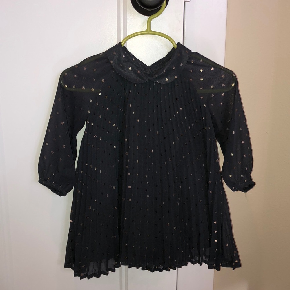 Girls colored navy dress